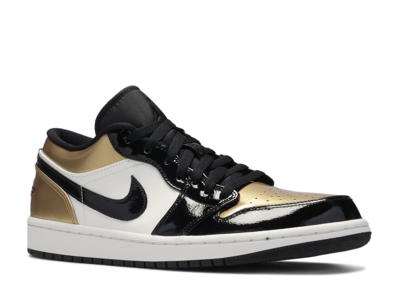 Alternative view of Jordan 1 Low 'Gold Toe'