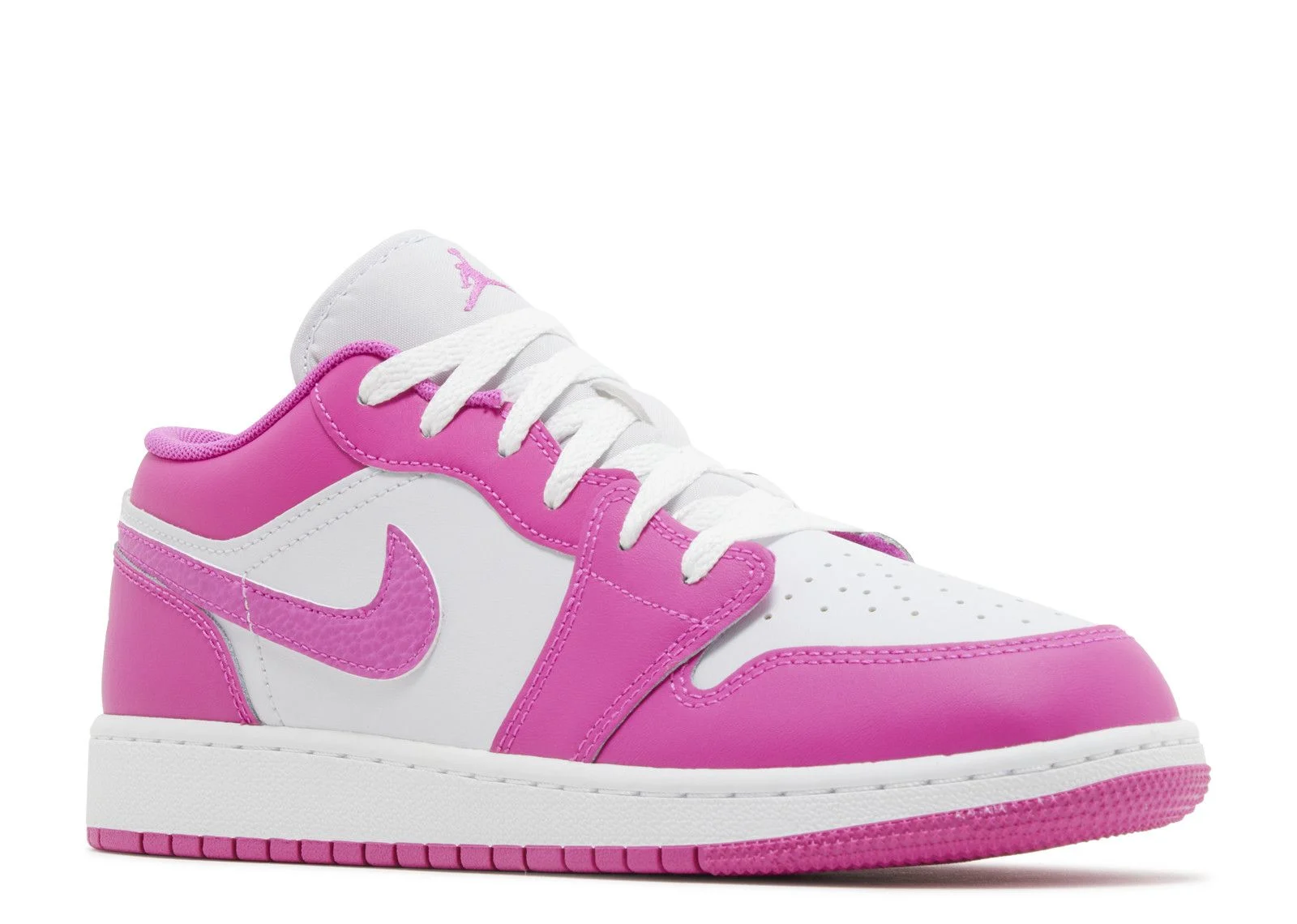 Alternative view of Air Jordan 1 Low GS 'Fire Pink'