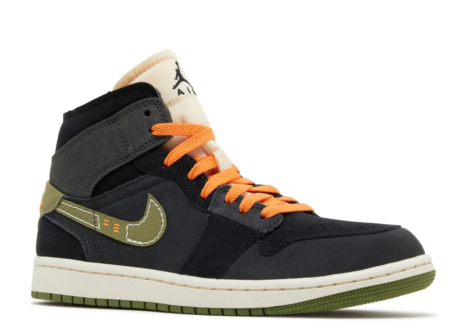 Alternative view of Jordan 1 Mid SE Craft 'Anthracite Light Olive'