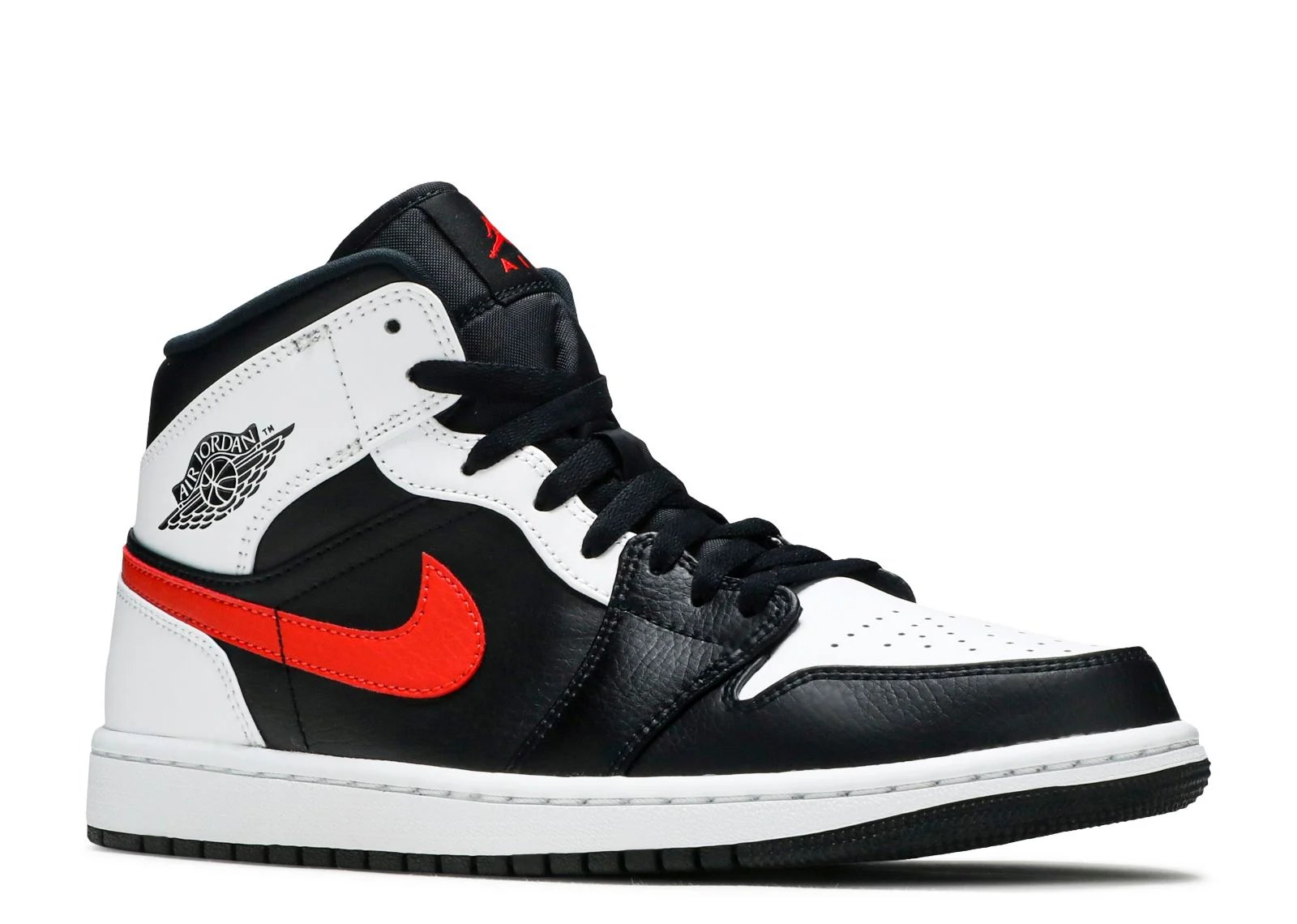 Alternative view of Jordan 1 Mid 'Chile Red'