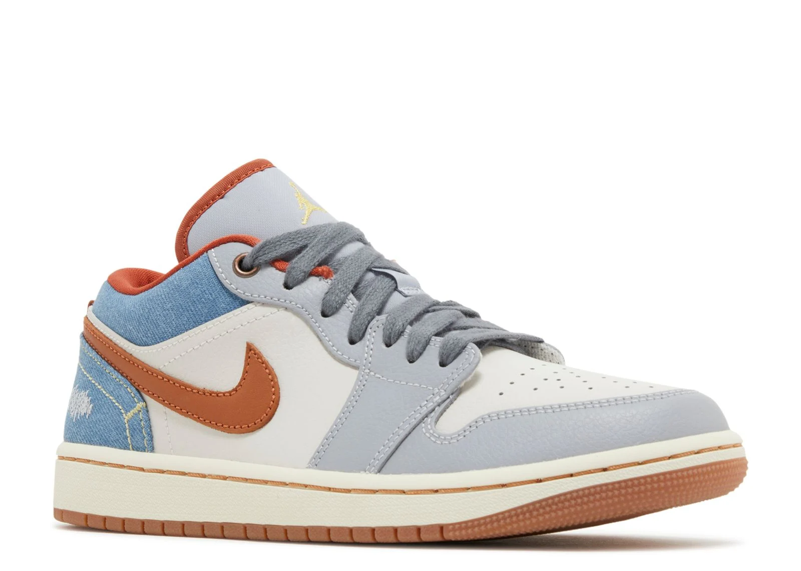 Alternative view of Jordan 1 Low 'Phantom Denim'