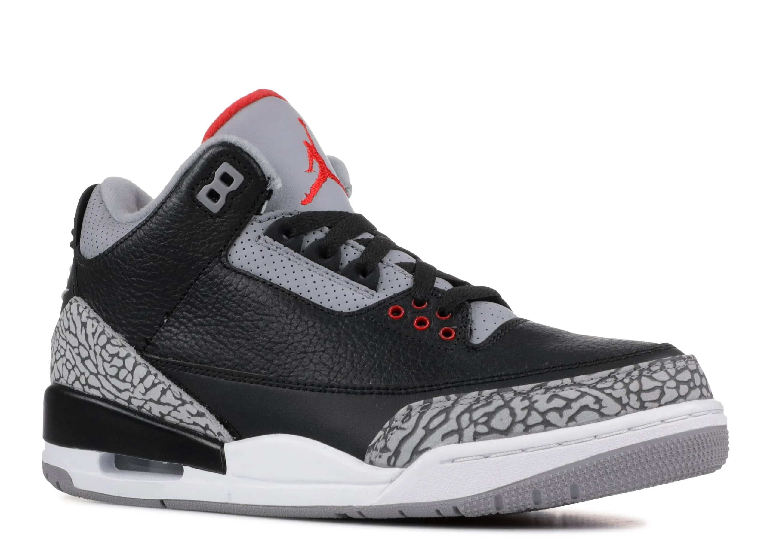 Alternative view of Jordan 3 Retro OG 'Black Cement' 2018