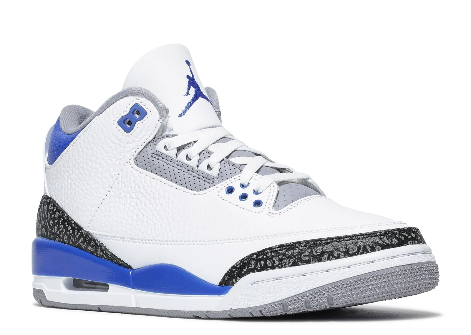 Alternative view of Jordan 3 Retro 'Racer Blue'