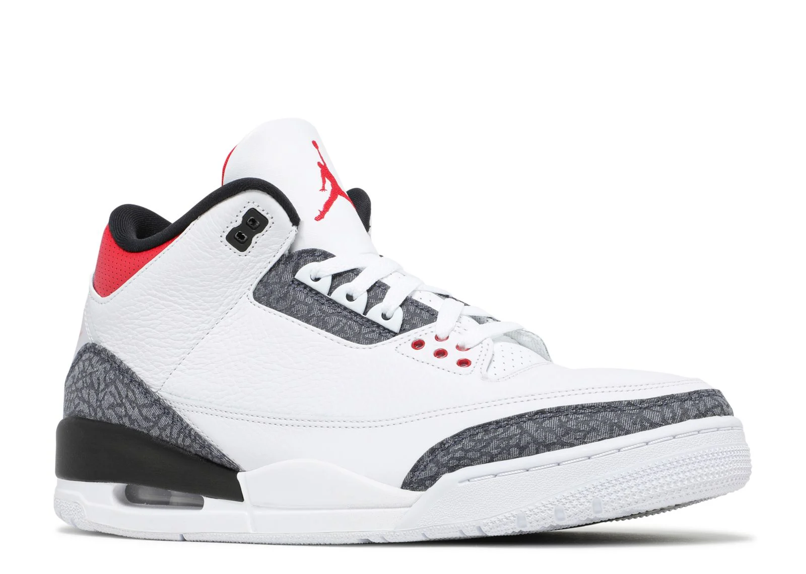 Alternative view of Jordan 3 Retro Denim SE 'Fire Red'