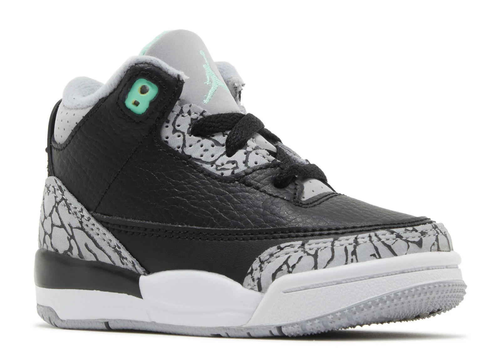 Alternative view of Jordan 3 Retro TD 'Green Glow'