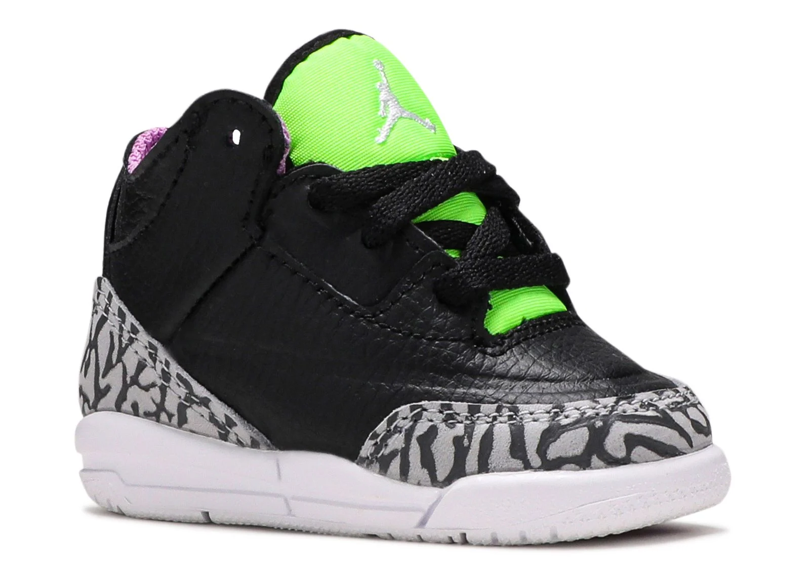 Alternative view of Jordan 3 Retro TD 'Electric Green'