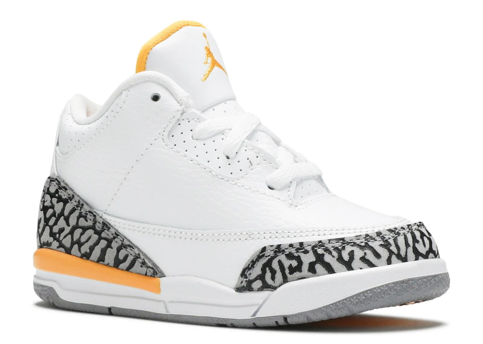 Alternative view of Jordan 3 Retro TD 'Laser Orange'