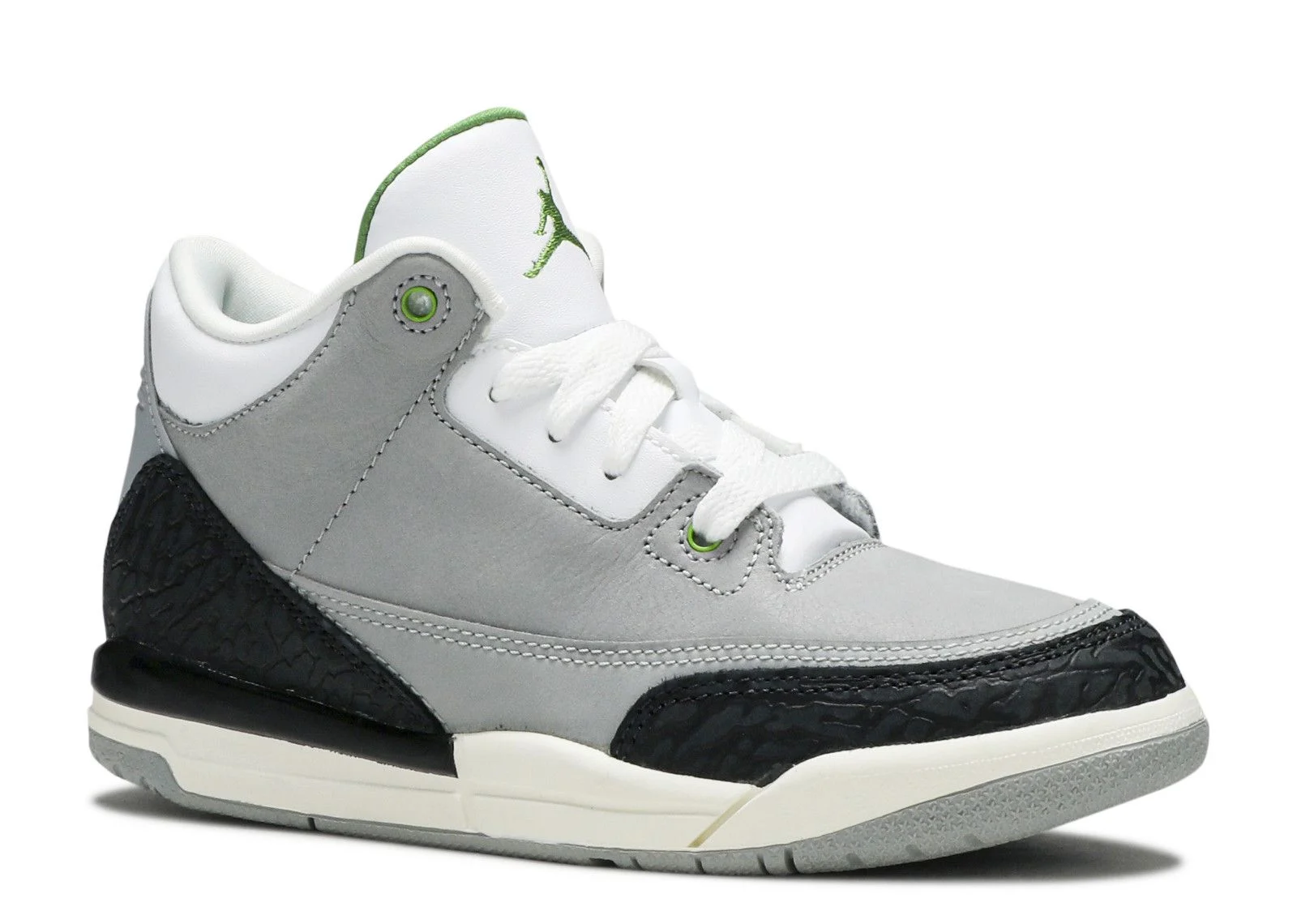 Alternative view of Jordan Retro 3 PS 'Chlorophyll'