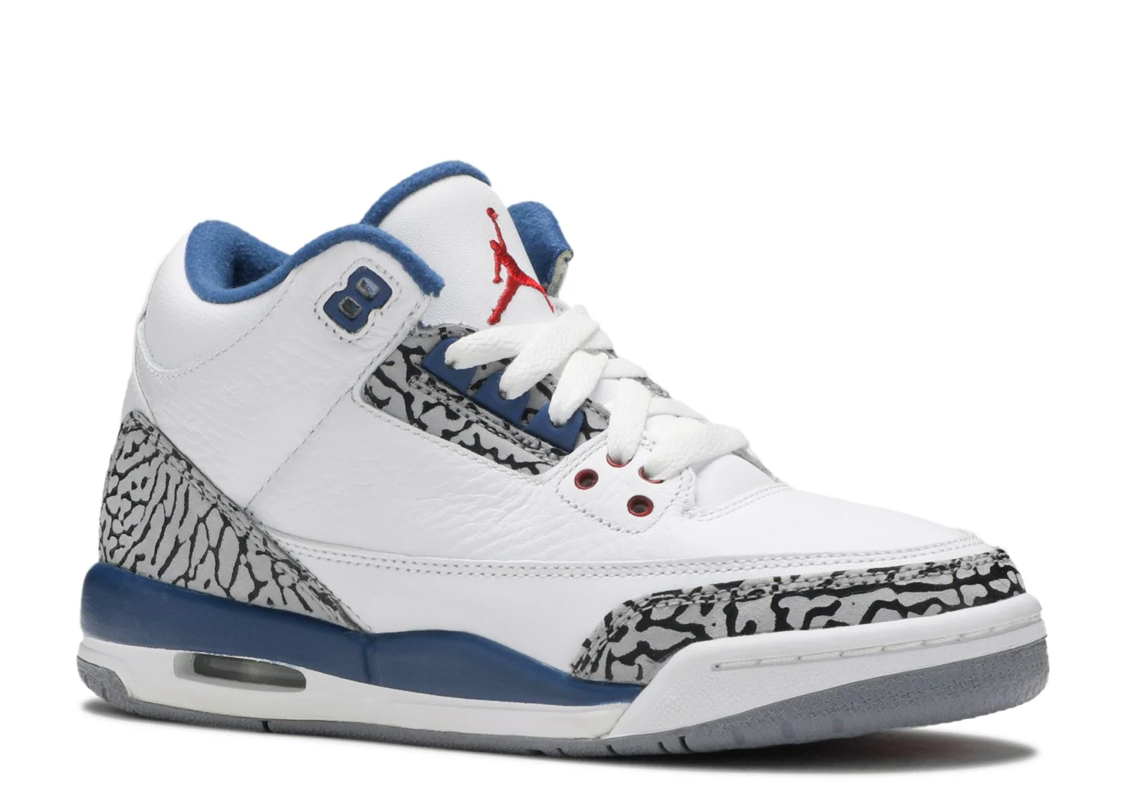 Alternative view of Jordan 3 Retro GS 'True Blue' 2011