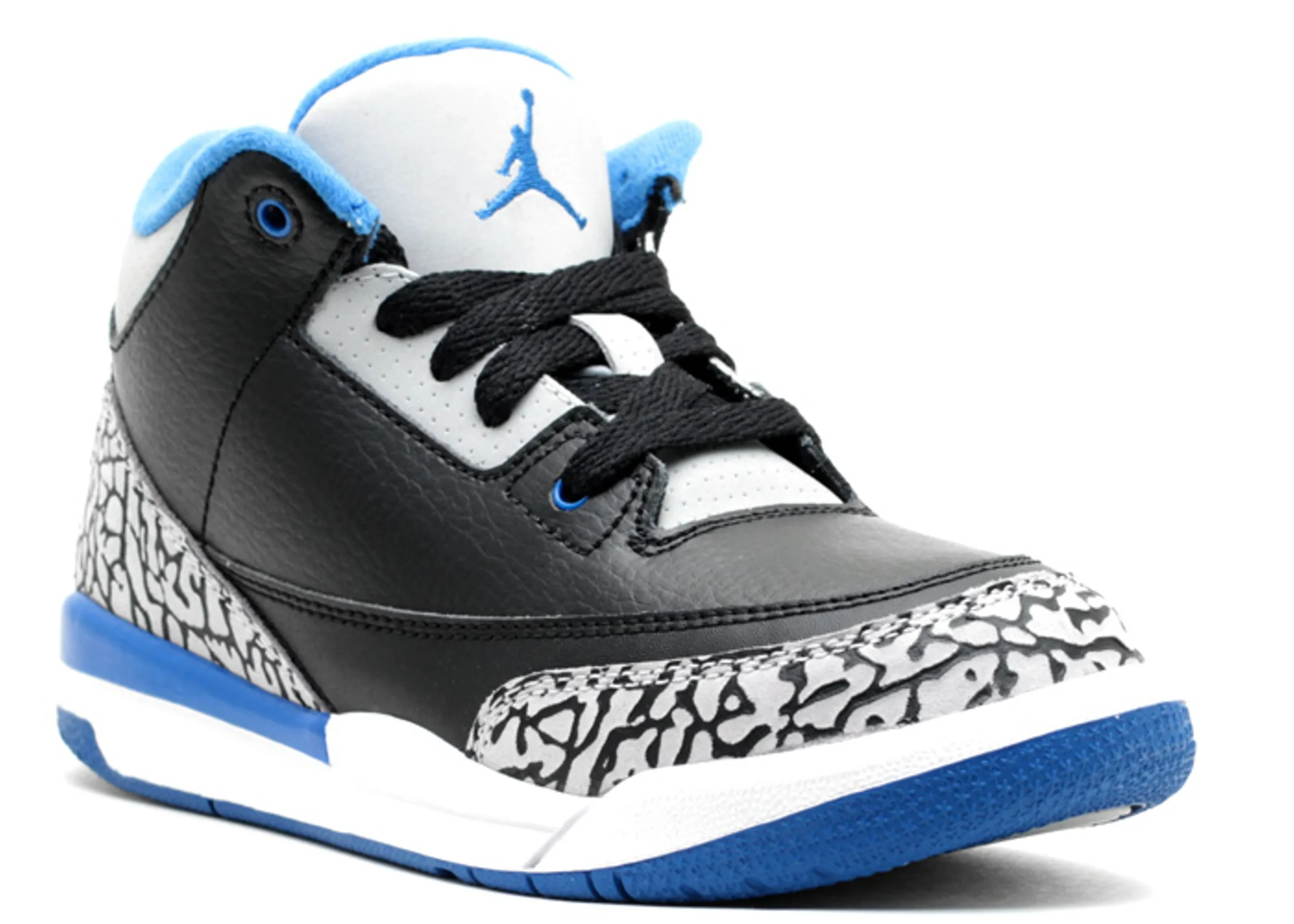 Alternative view of Jordan 3 Retro BP 'Sport Blue'