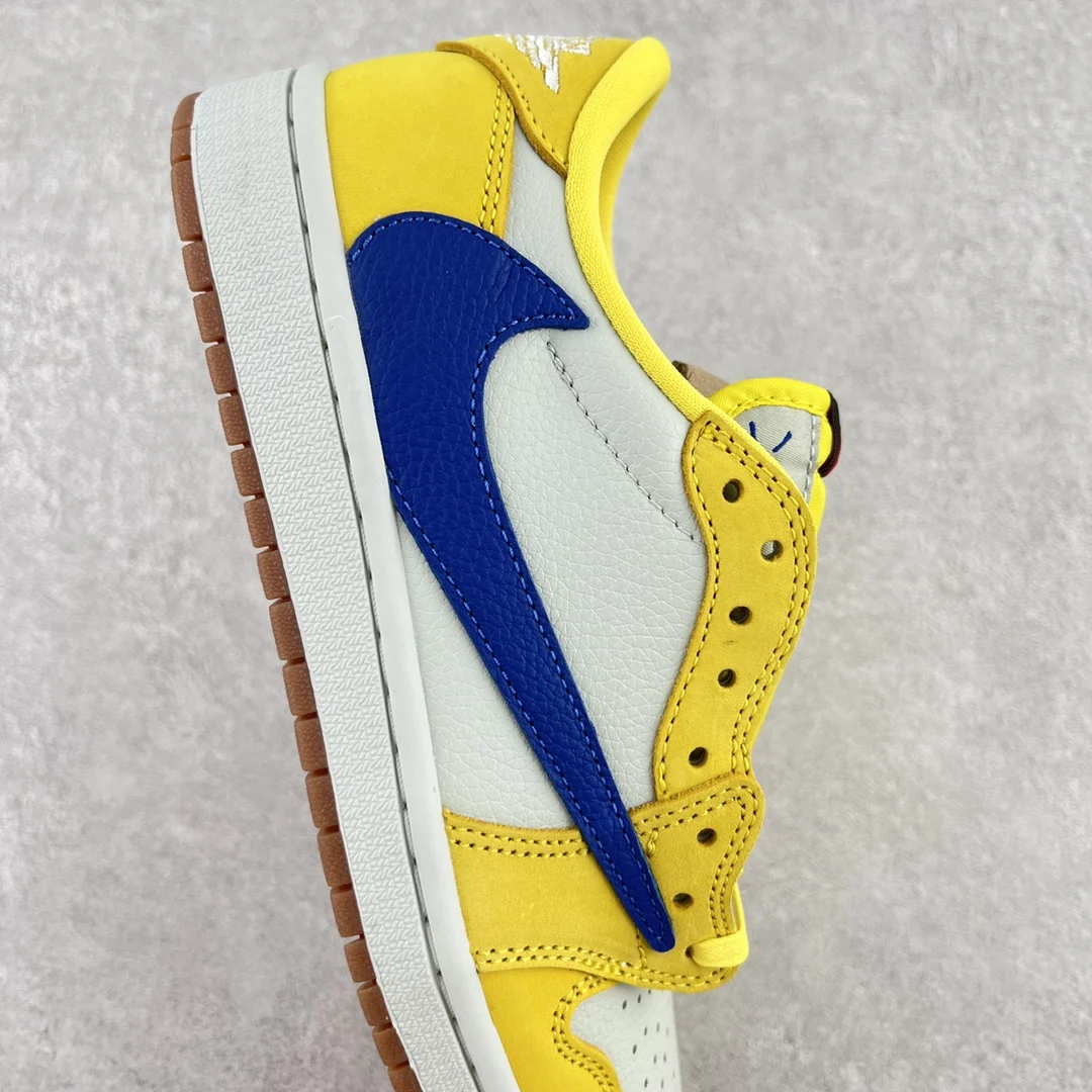 Alternative view of Travis Scott x Jordan 1 Retro Low OG SP PS 'Canary'