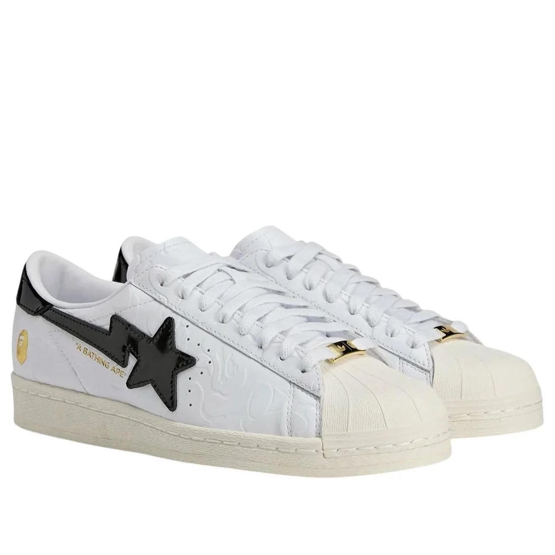 Alternative view of adidas x A Bathing Ape Superstar Vintage ‘White Black’ JR2701