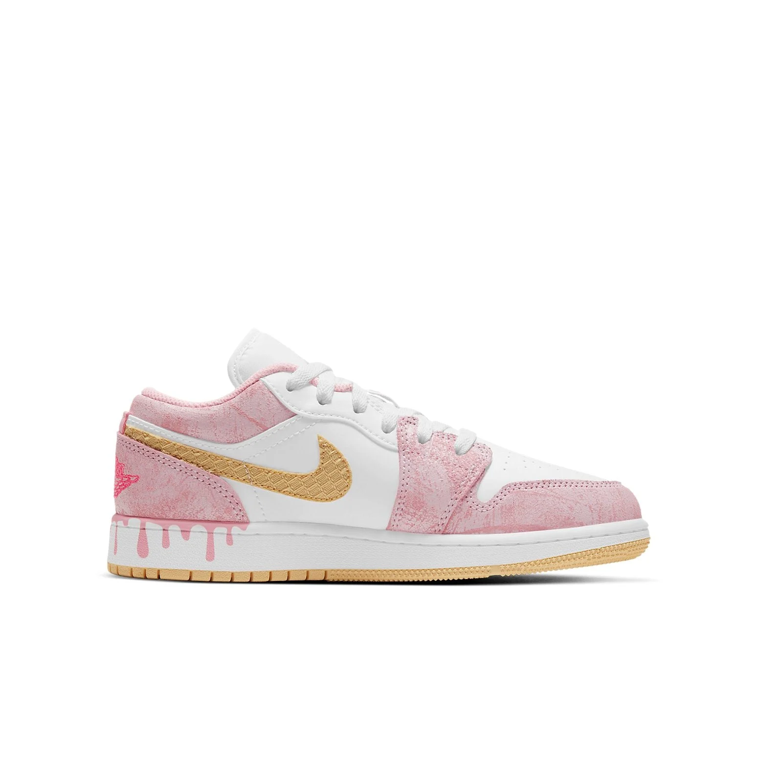 Alternative view of (GS) Air Jordan 1 Low ‘Strawberry Ice Cream’ CW7104-601