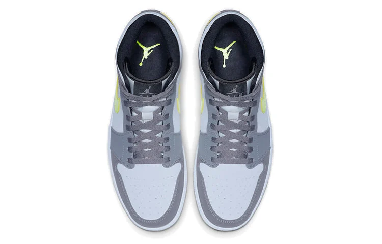 Air Jordan 1 Mid ‘Gunsmoke Volt’ 554724-072 - Image 3