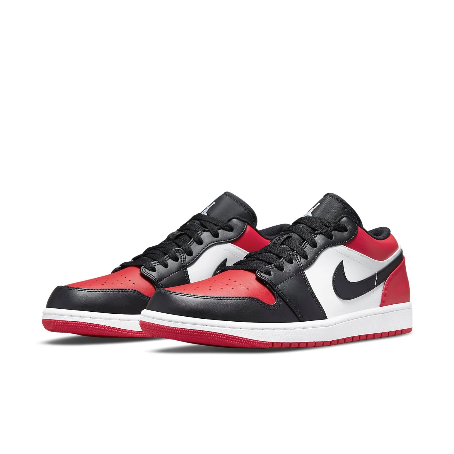Alternative view of Air Jordan 1 Low ‘Bred Toe’ 553558-612