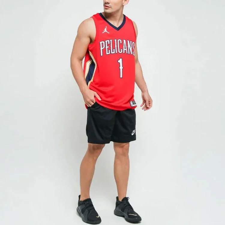 Alternative view of Air Jordan NBA Zion Williamson New Orleans Pelicans 2020/21 Fan Edition Jersey #1 CV9486-660