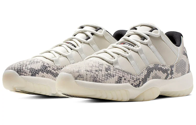 Alternative view of Air Jordan 11 Retro Low ‘Light Bone Snakeskin’ CD6846-002
