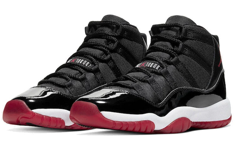 Alternative view of (GS) Air Jordan 11 Retro ‘Bred’ 2019 378038-061
