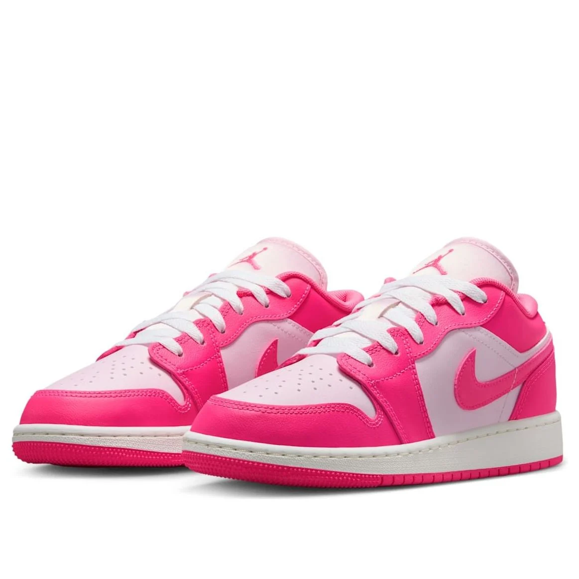 Alternative view of (GS) Air Jordan 1 Low ‘Pink Foam’ 553560-661