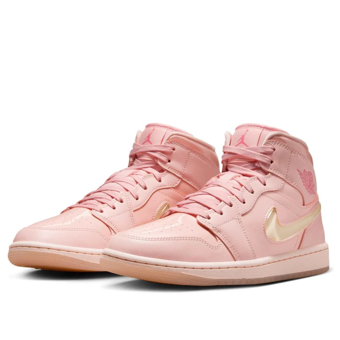 Alternative view of (WMNS) Air Jordan 1 Mid ‘Patent Valentine’s Day’ HF3173-600