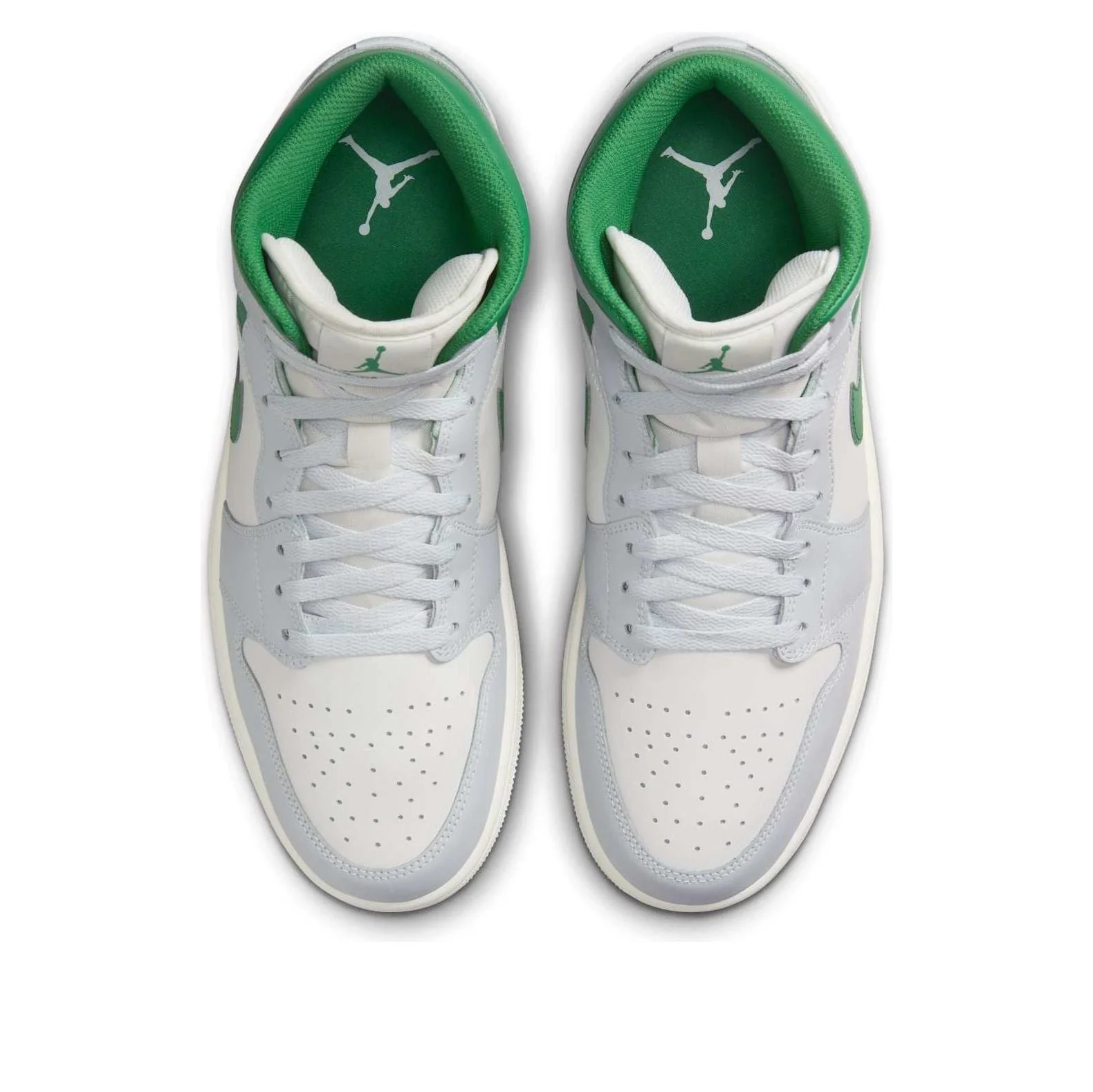 Air Jordan 1 Mid ‘Summit White Lucky Green’ DQ8426-142 - Image 3