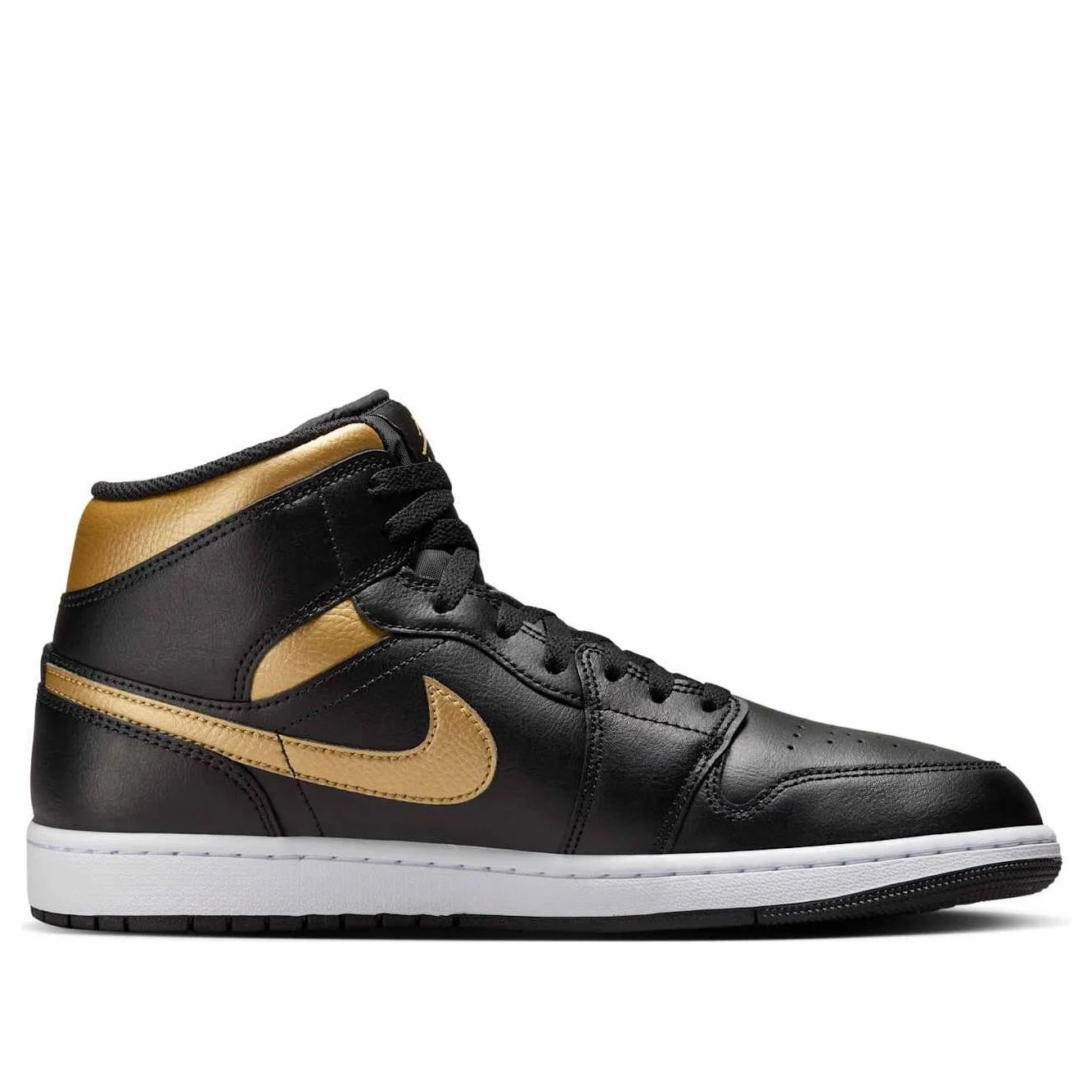 Air Jordan 1 Mid ‘Black Metallic Gold’ DQ8426-071
