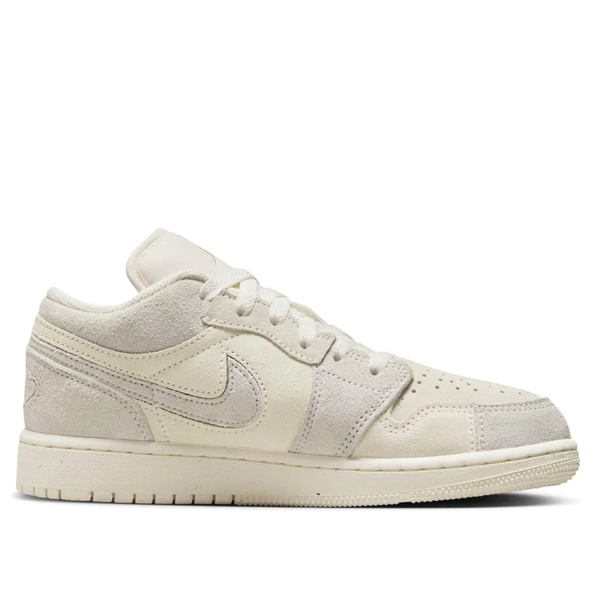 (GS) Air Jordan 1 Low SE Craft ‘Pale Ivory Sail’ FN7431-100