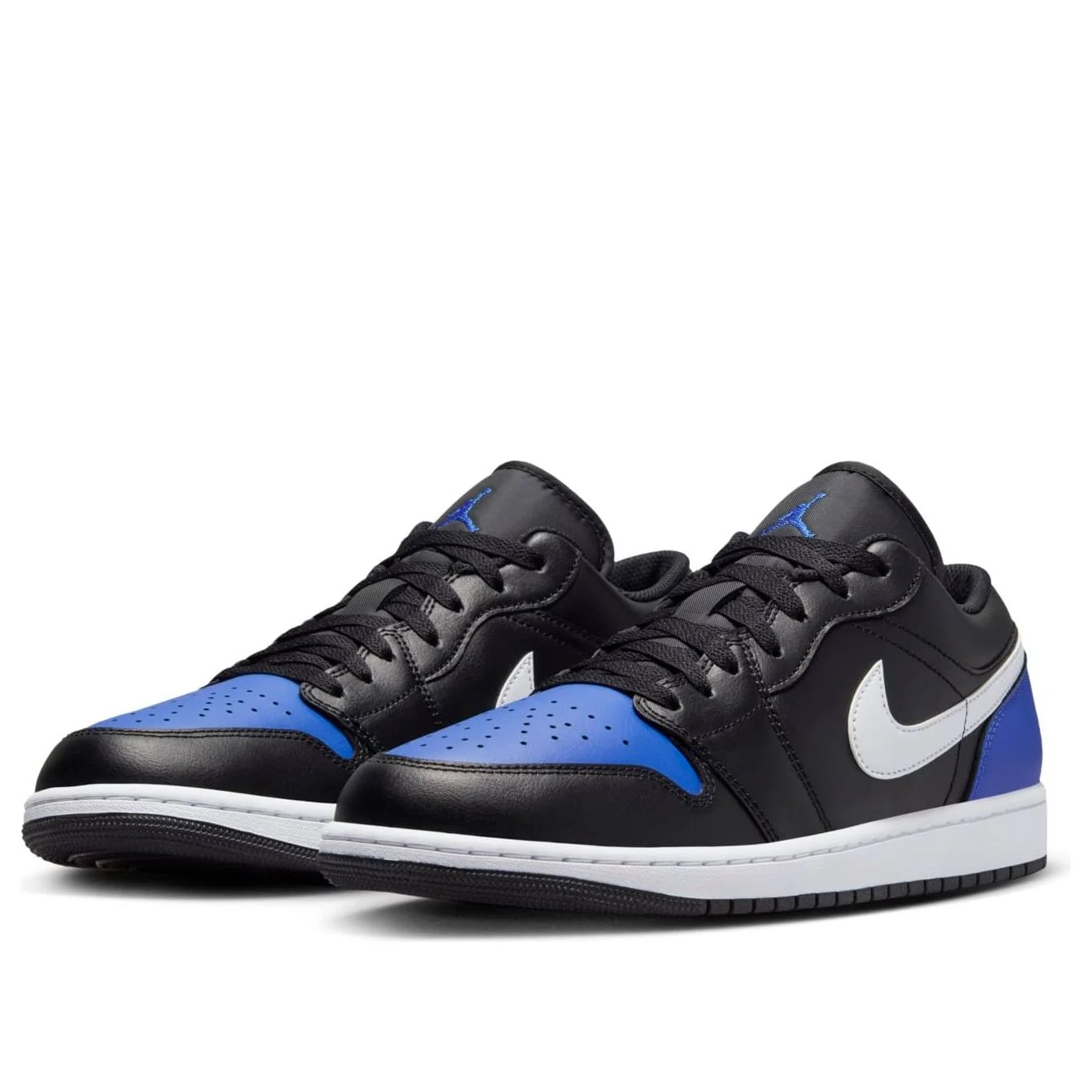 Alternative view of Air Jordan 1 Low ‘Black Royal Toe’ 553558-042