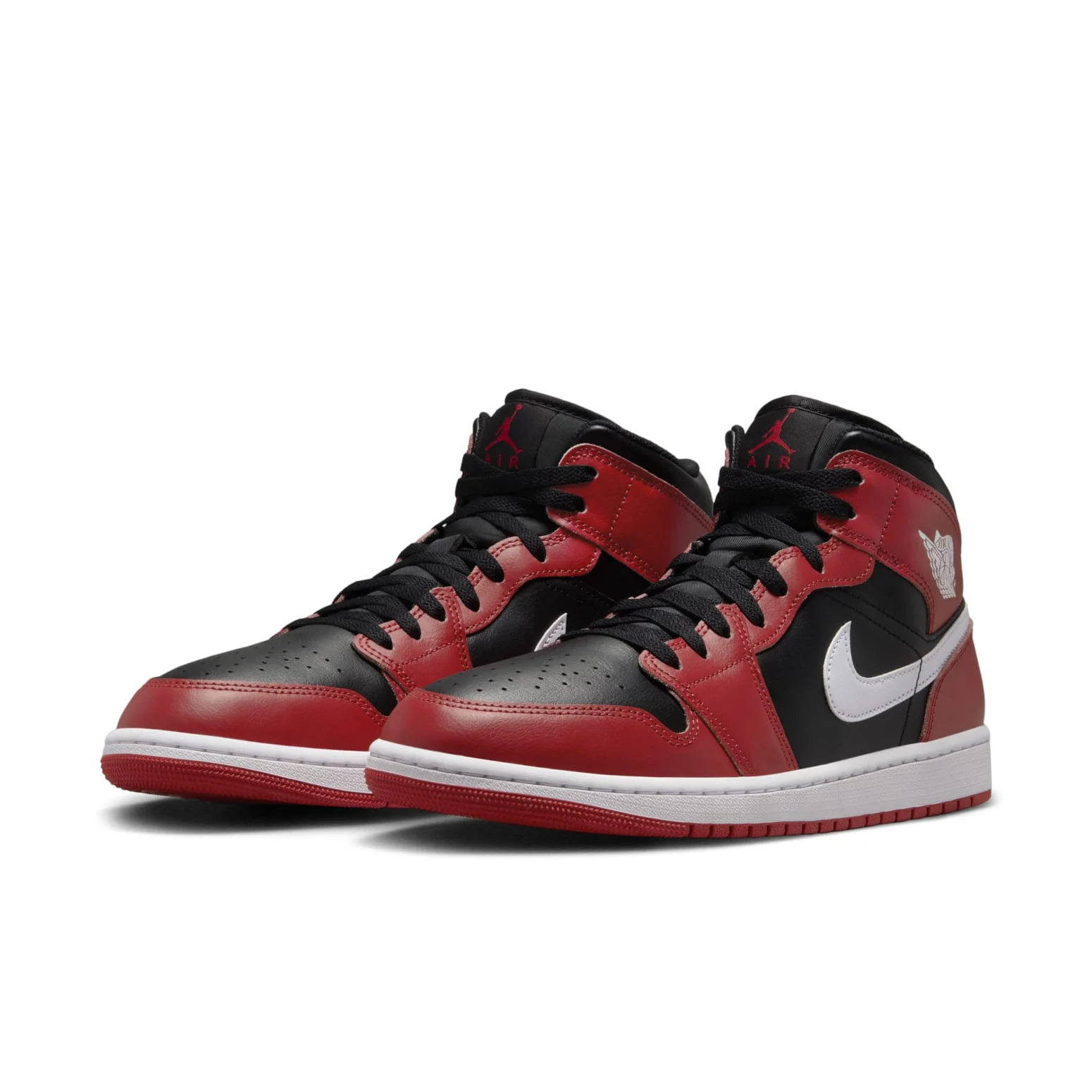 Alternative view of Air Jordan 1 Mid ‘Gym Red Black White’ DQ8426-061