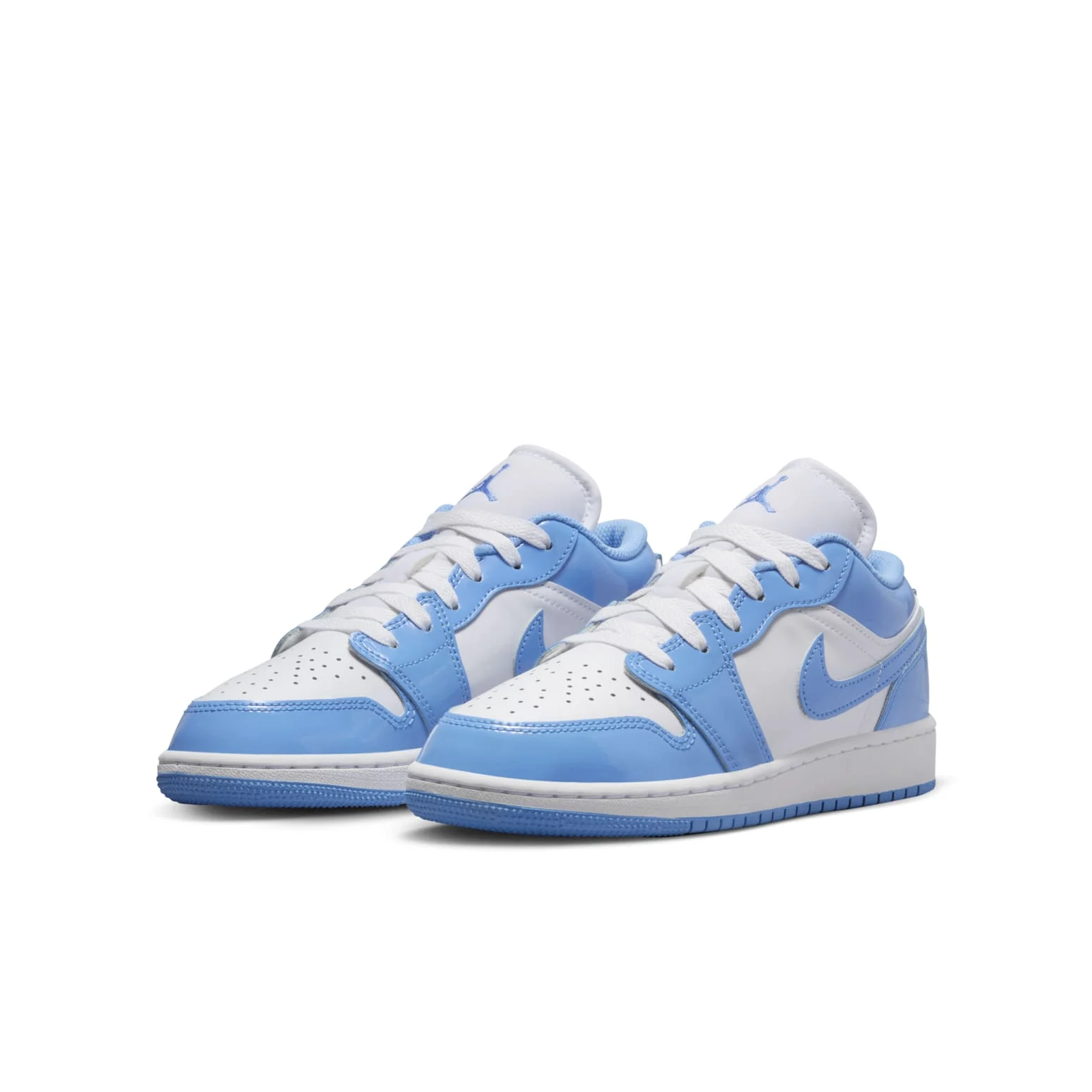 Alternative view of (GS) Air Jordan 1 Low SE ‘Legend Blue Patent’ FZ3929-114