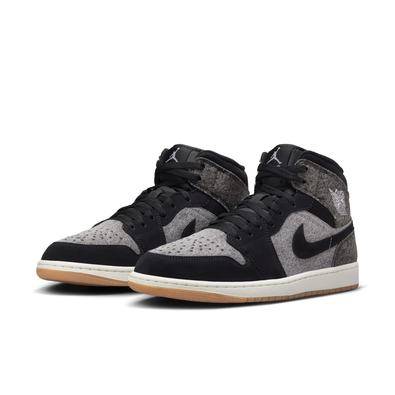 Alternative view of Air Jordan 1 Mid SE ‘Black Denim’ HJ4363-001