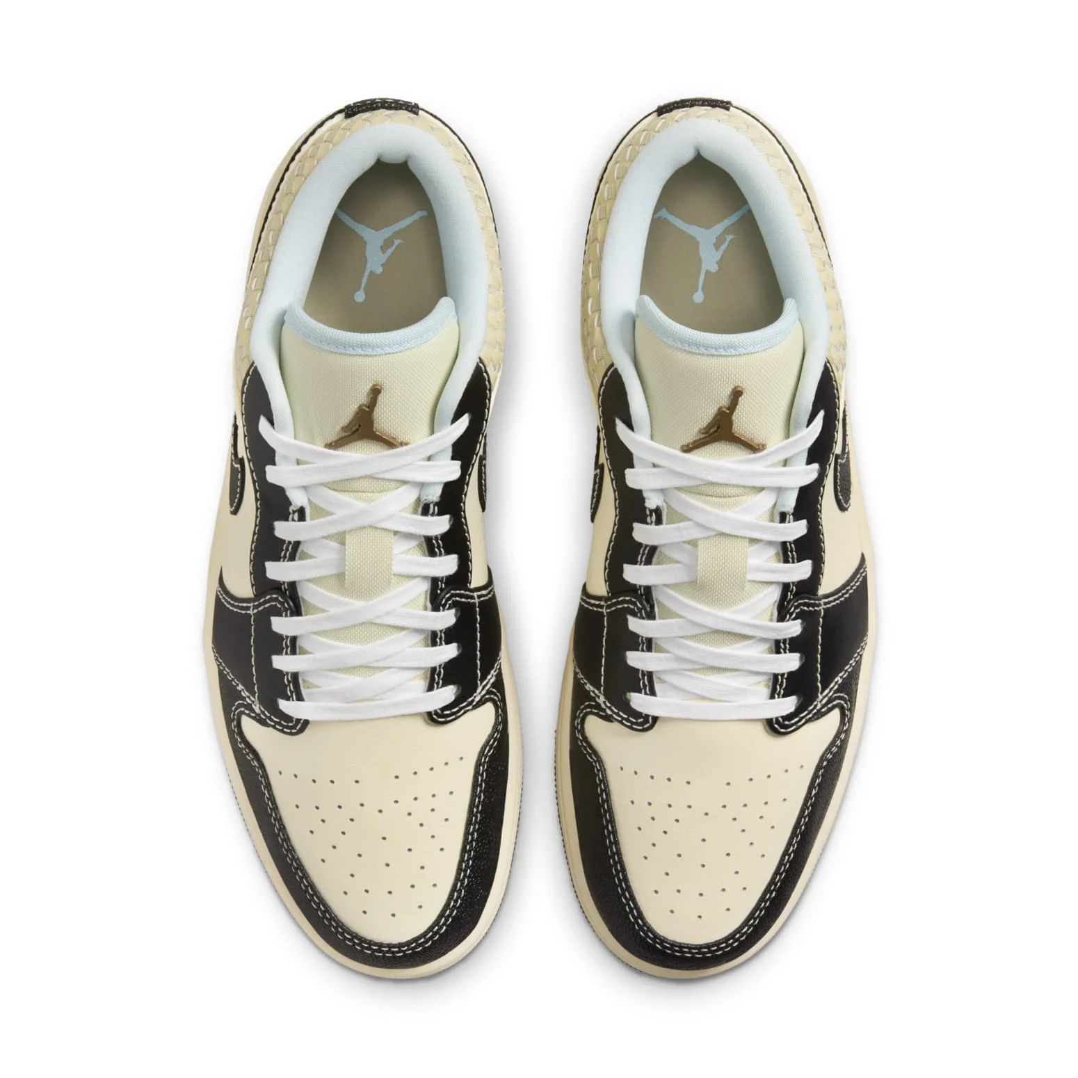 Air Jordan 1 Low SE ‘Coconut Milk Black Muslin’ HQ3437-101 - 图片 3