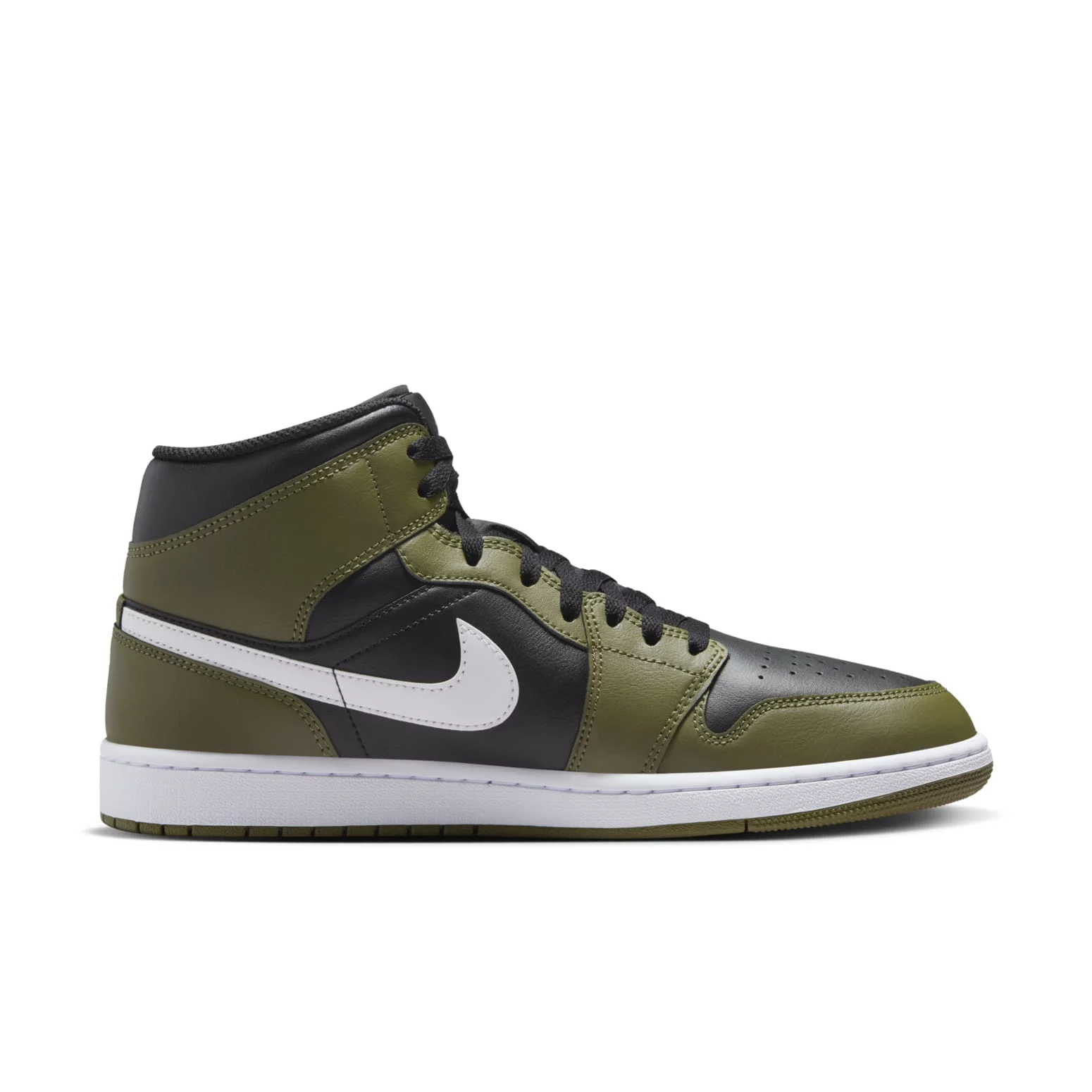 Air Jordan 1 Mid ‘Black Medium Olive’ DQ8426-092