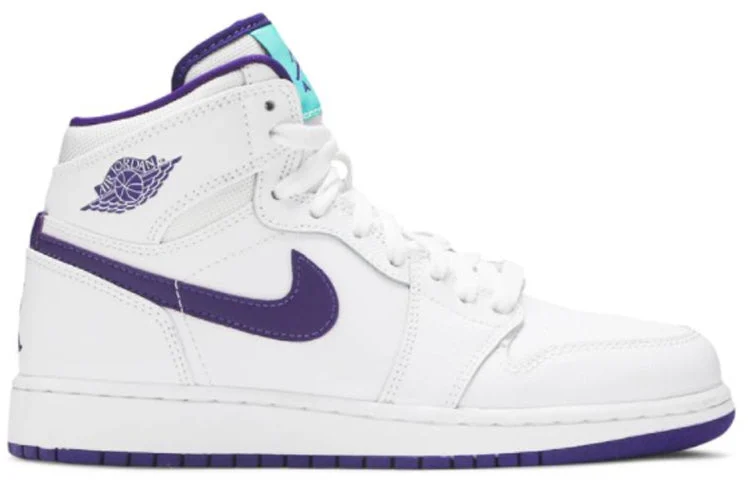 (GS) Air Jordan 1 Retro High ‘White Court Purple’ 332148-137