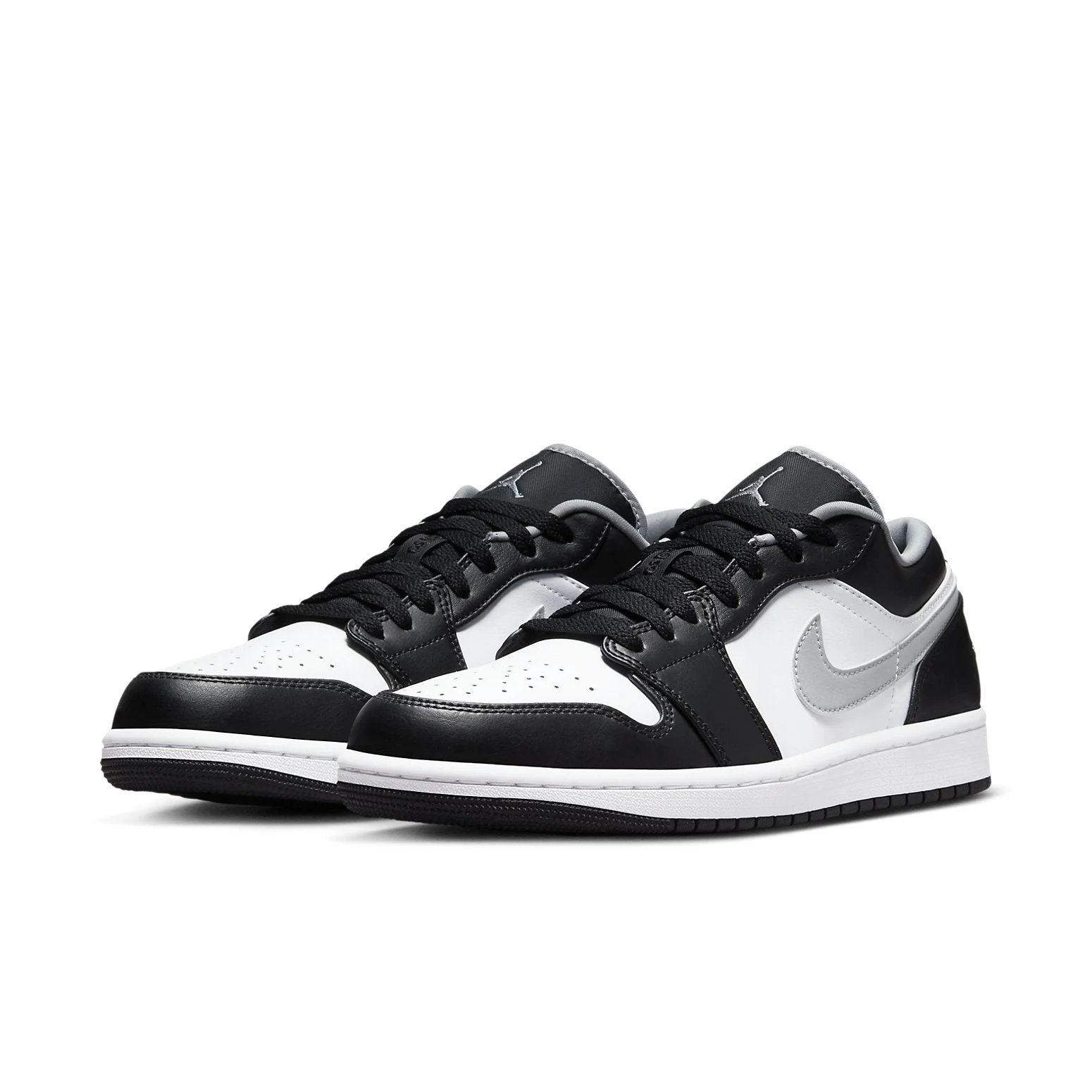 Alternative view of Air Jordan 1 Low ‘Black White Grey’ 553558-040
