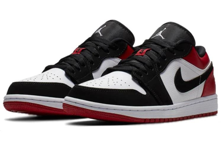 Alternative view of Air Jordan 1 Low ‘Black Toe’ 553558-116