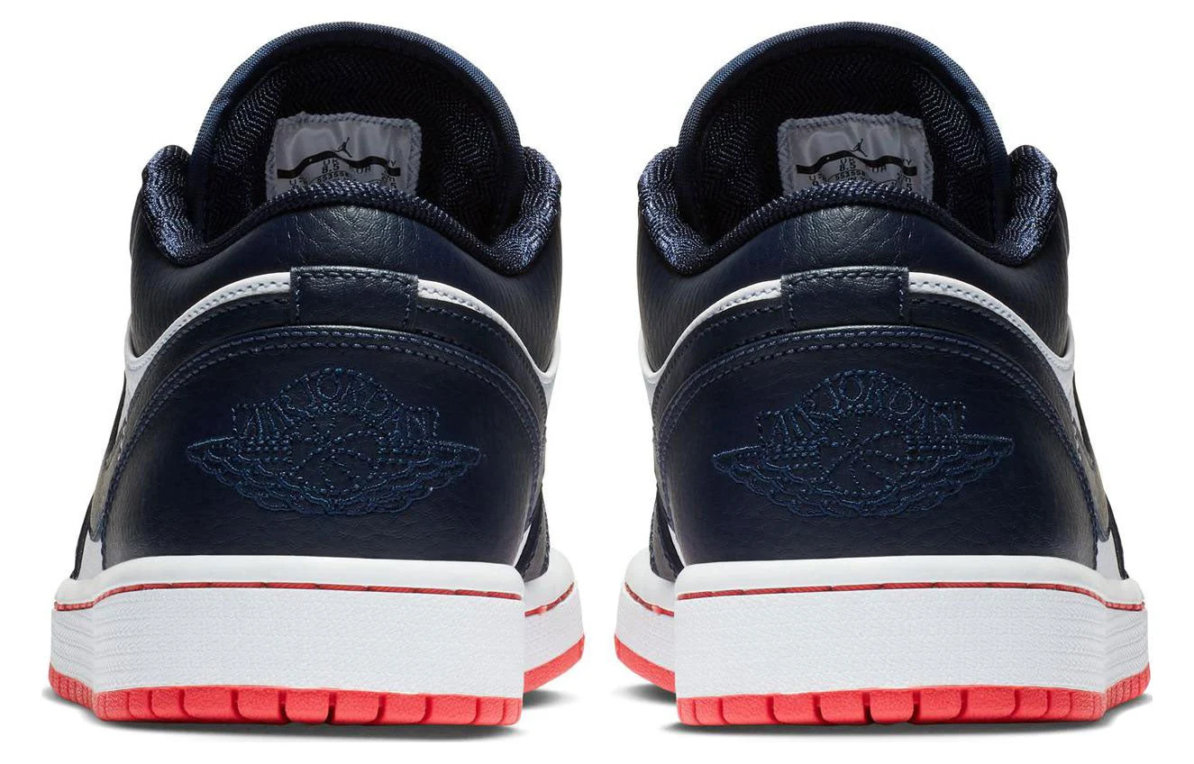 Air Jordan 1 Retro Low ‘Obsidian Ember Glow’ 553558-481 - Image 4