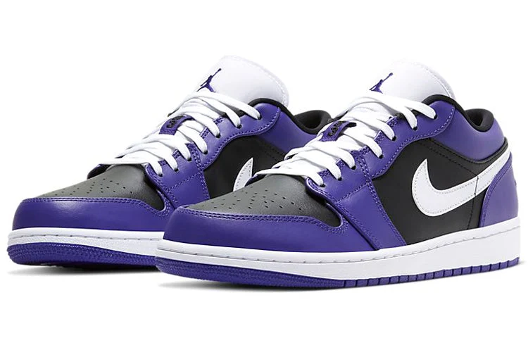 Alternative view of Air Jordan 1 Low ‘Court Purple Black’ 553558-501