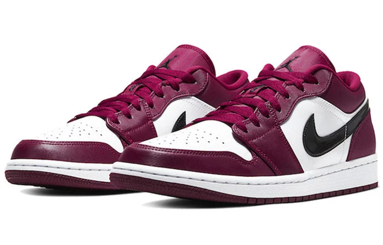 Alternative view of Air Jordan 1 Low ‘Noble Red’ 553558-604