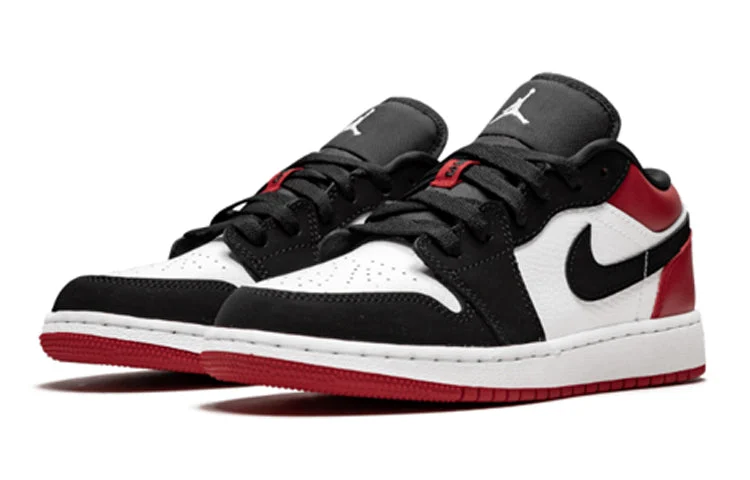Alternative view of (GS) Air Jordan 1 Low ‘Black Toe’ 553560-116