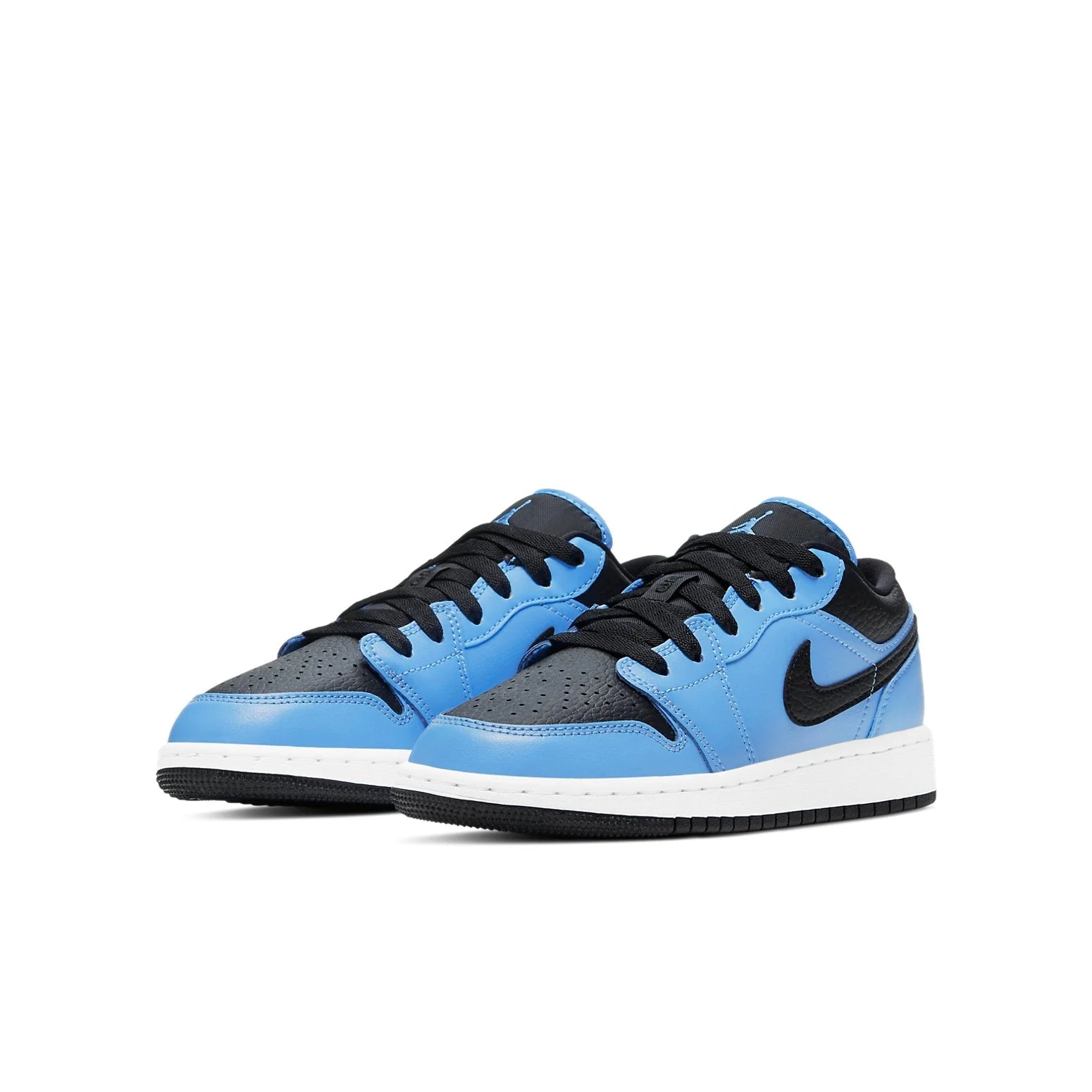 Alternative view of (GS) Air Jordan 1 Low ‘University Blue Black’ 553560-403
