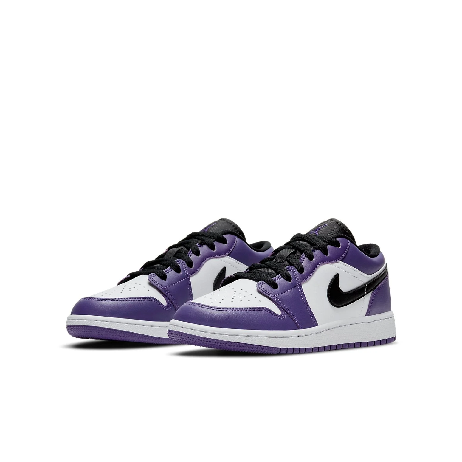 Alternative view of (GS) Air Jordan 1 Low ‘Court Purple’ 553560-500