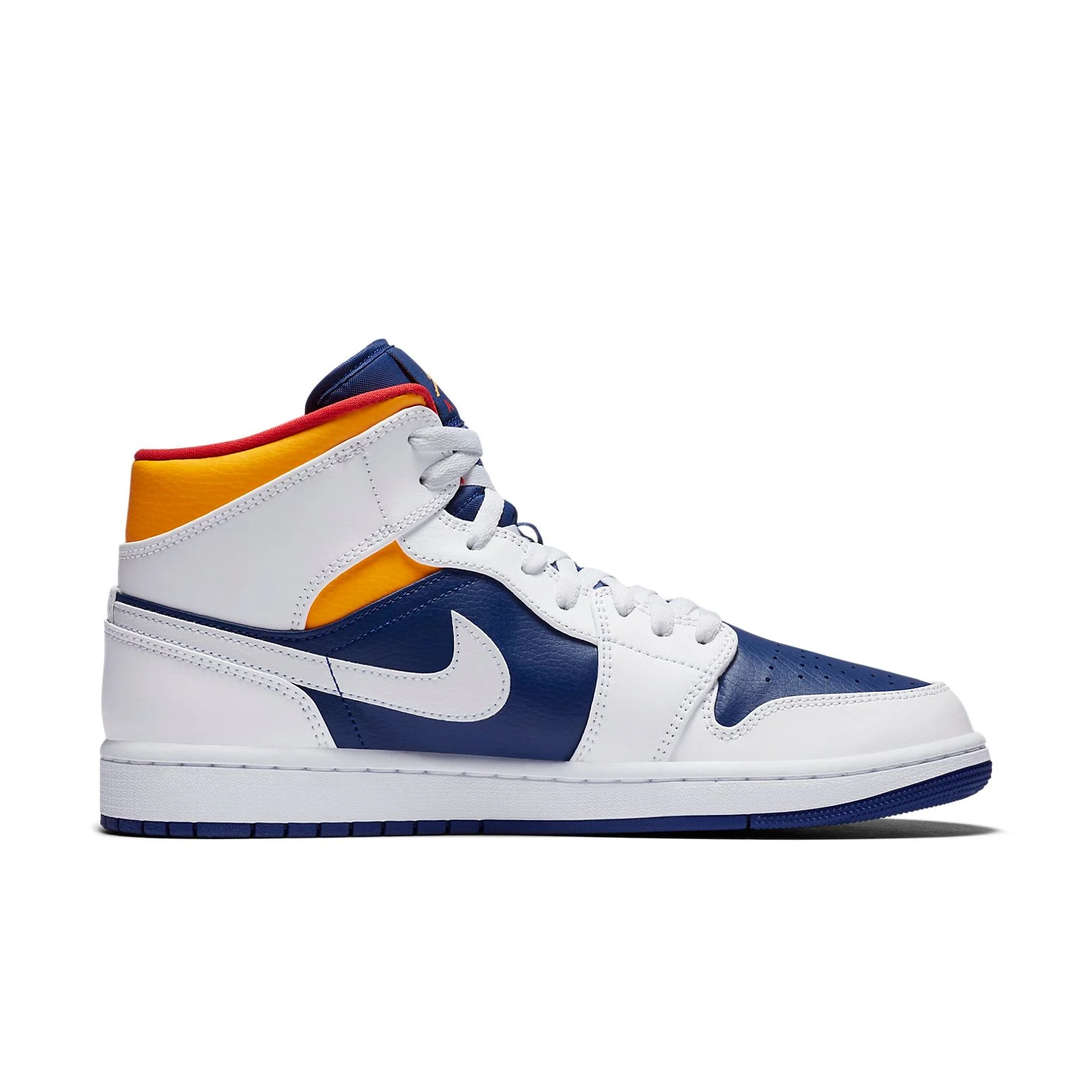 Air Jordan 1 Mid ‘White Deep Royal Blue’ 554724-131