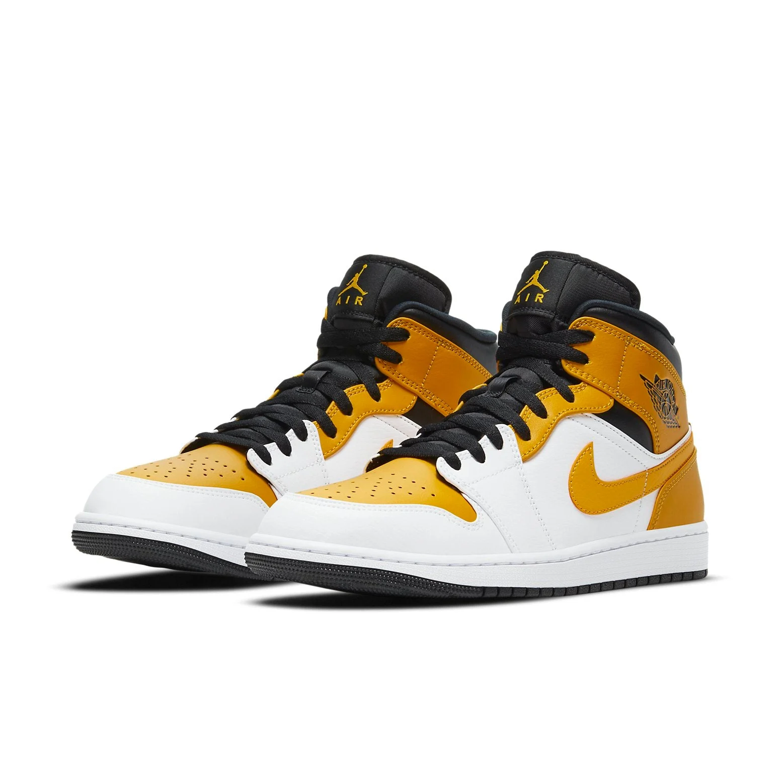 Alternative view of Air Jordan 1 Mid ‘University Gold’ 554724-170