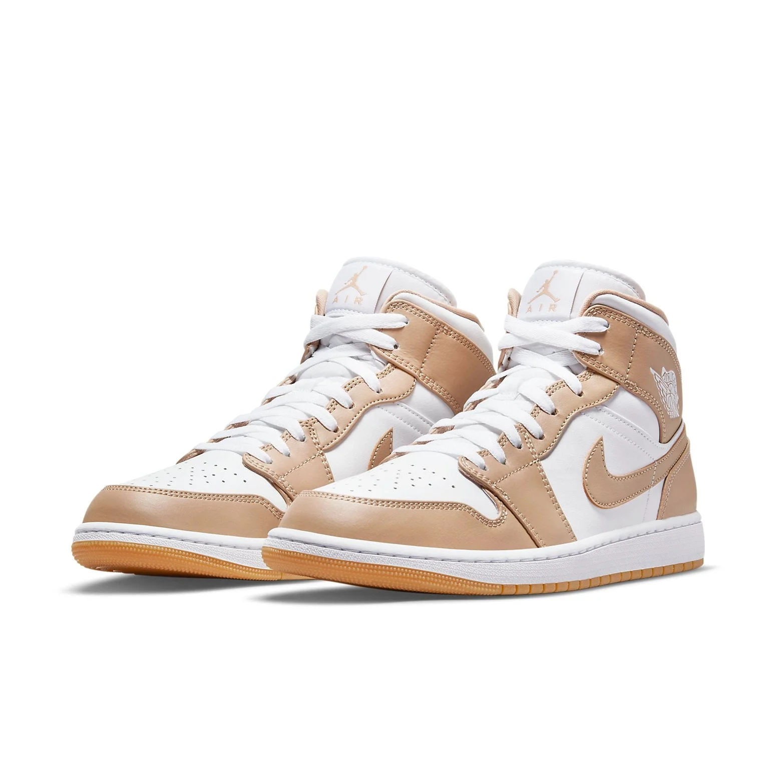 Alternative view of Air Jordan 1 Mid ‘Tan Gum’ 554724-271