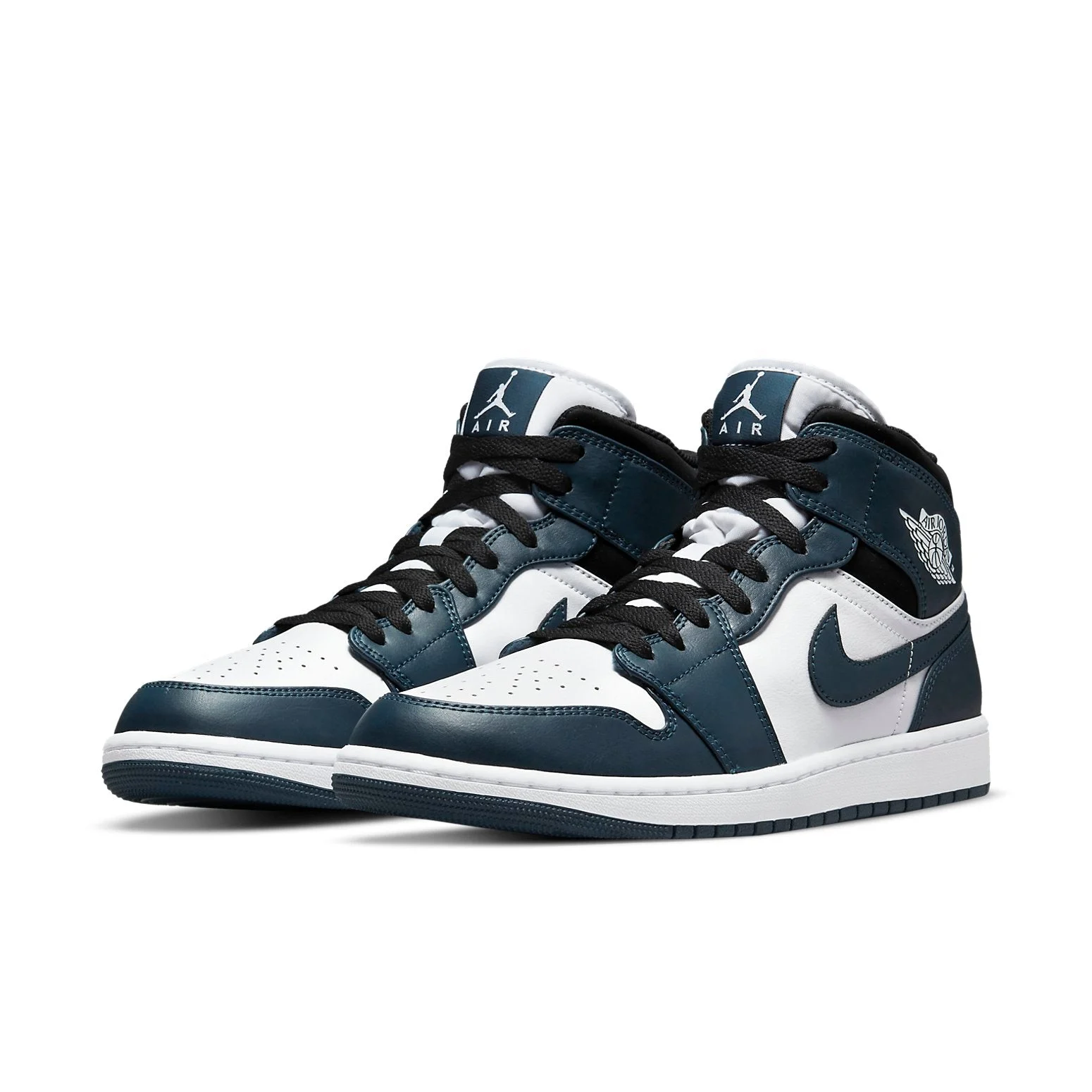 Alternative view of Air Jordan 1 Mid ‘Armory Navy Dark Teal’ 554724-411