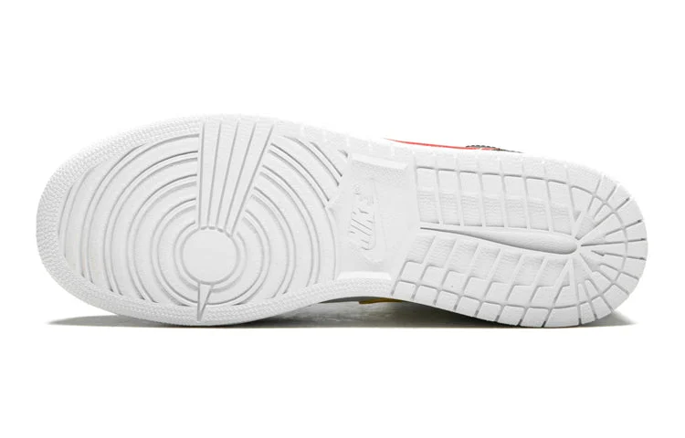 (GS) Air Jordan 1 Retro Mid ‘Multi-Color Swoosh’ 554725-052 - 图片 4