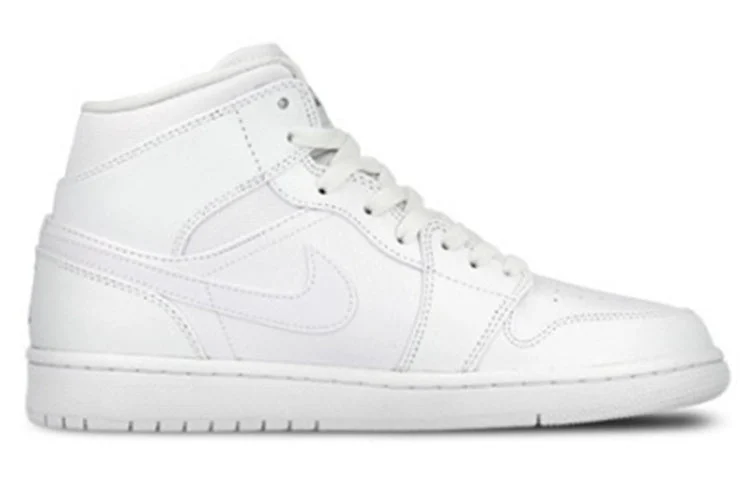 (GS) Air Jordan 1 Retro Mid ‘White Cool Grey’ 554725-102