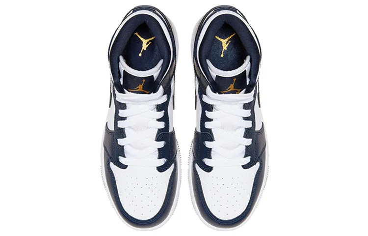 Alternative view of (GS) Air Jordan 1 Mid ‘Obsidian’ 554725-174