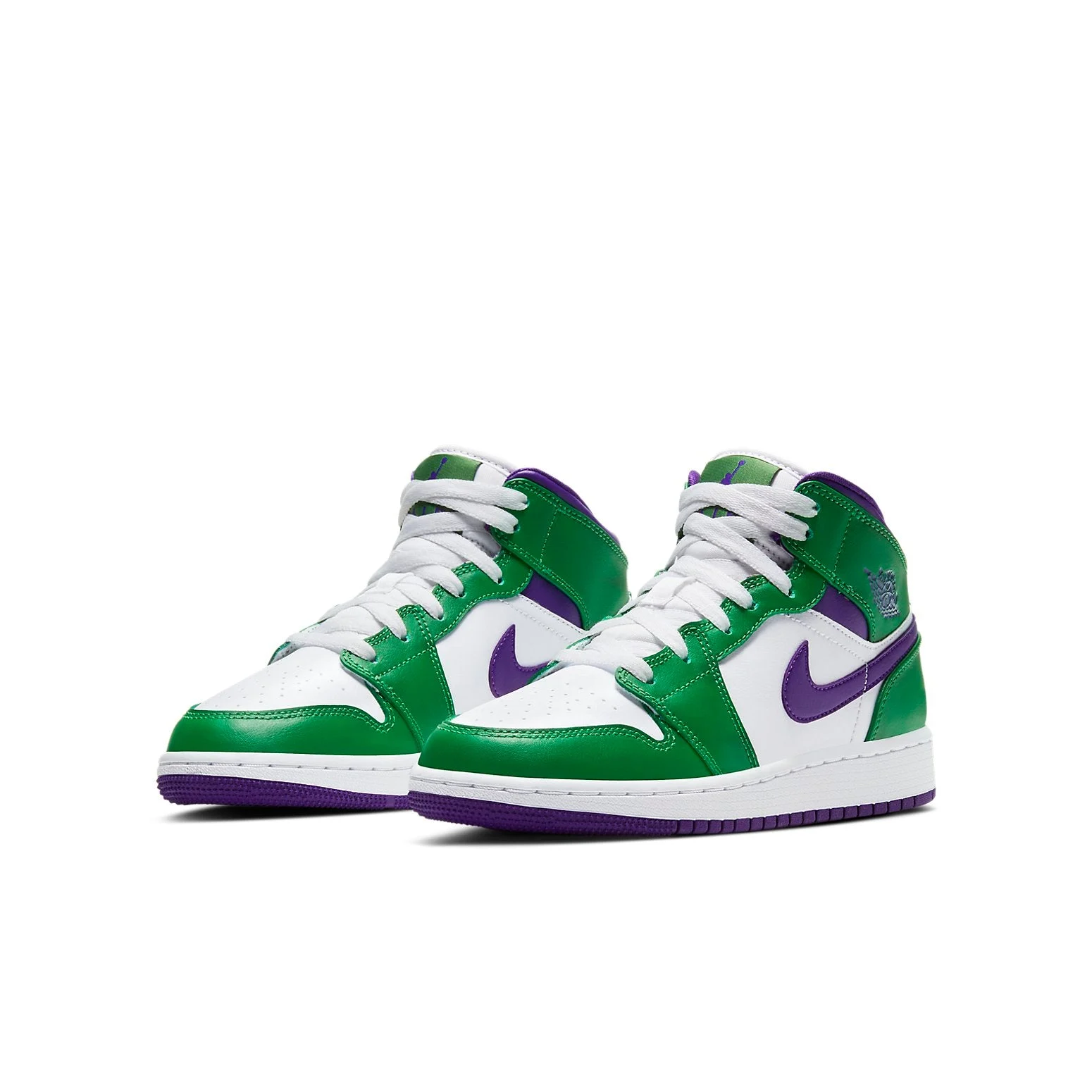 Alternative view of (GS) Air Jordan 1 Mid ‘Hulk’ 554725-300